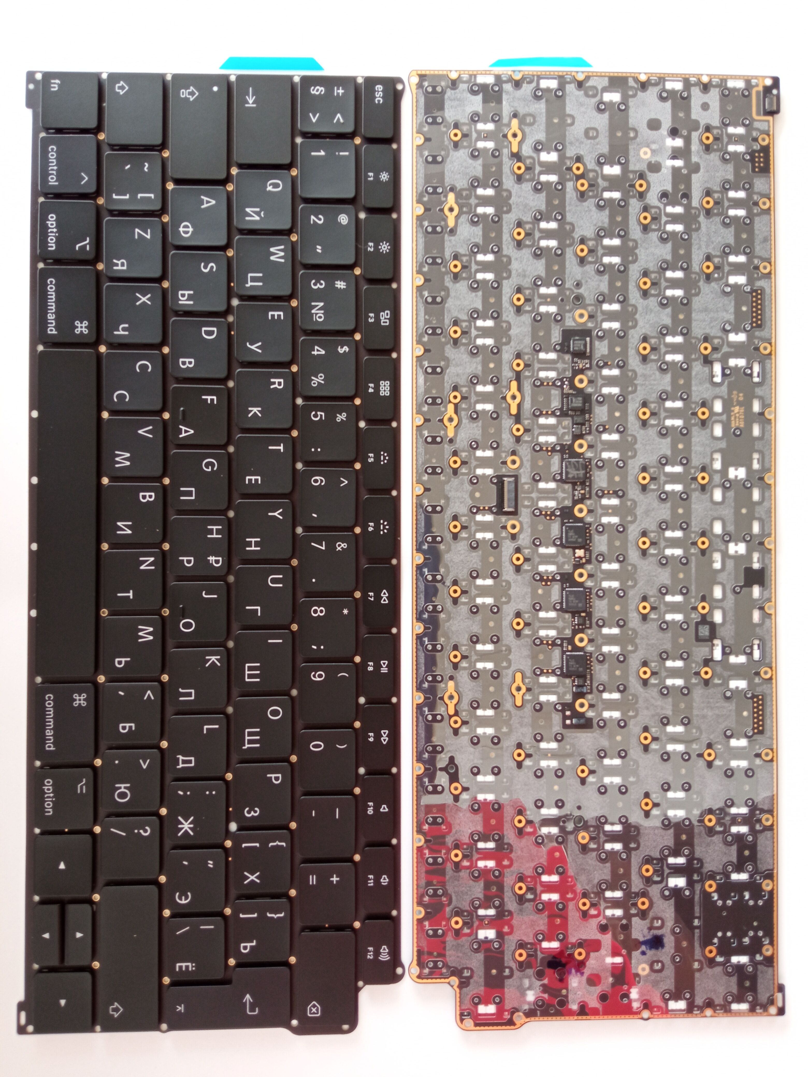Picture of New Replacement Laptop Keyboard For APPLE A1932 Enter BLACK Backlit RU Layout
